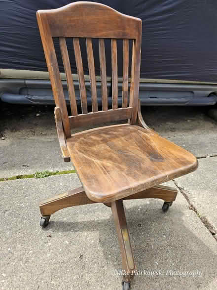 Photo of free Solid wood office chair (NW Suburbs) #1