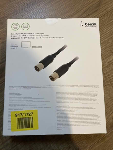 Photo of free Coaxial aerial male-female cable (Newhaven EH6) #2