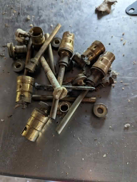 Photo of free Brass doorhandles/Light fits (Westcott) #2