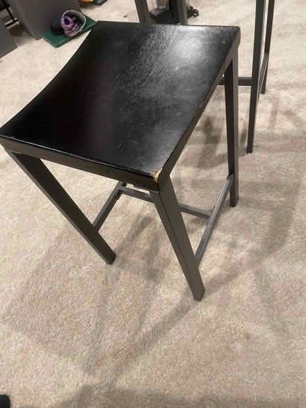 Photo of free Two black stools (Southeast DC (Southeast DC (near JBAB)) #2