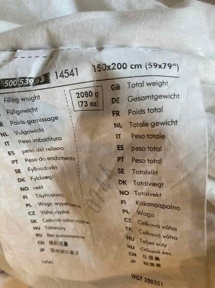 Photo of free Single bed duvet set (Thrupp) #2