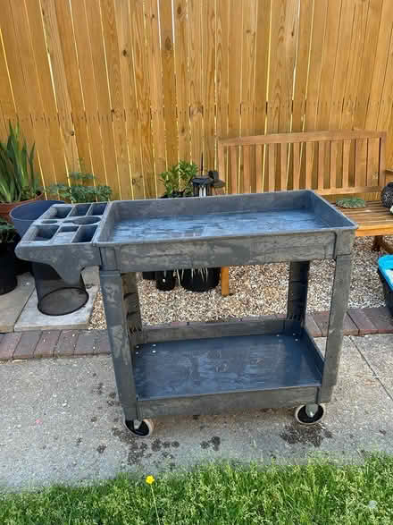 Photo of free Rolling Rubbermaid cart (Catonsville) #1