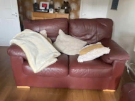 Photo of free 2 settees and pouffe (Formby) #3