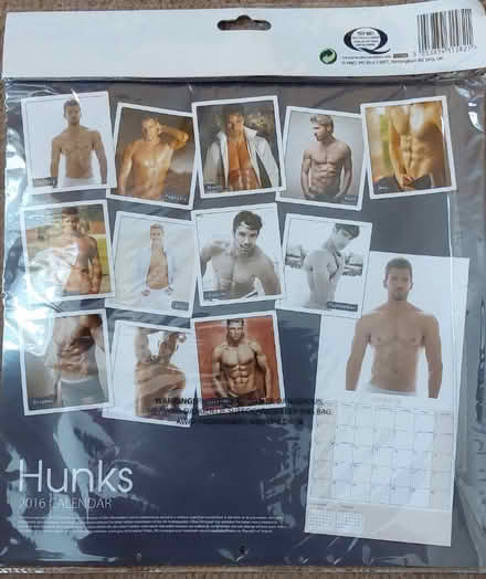 Photo of free Hunks calender 2016 unopened (IP1) #2