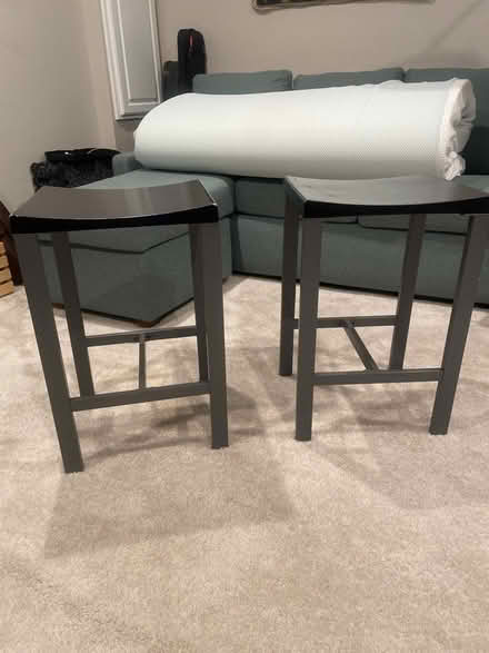 Photo of free Two black stools (Southeast DC (Southeast DC (near JBAB)) #1