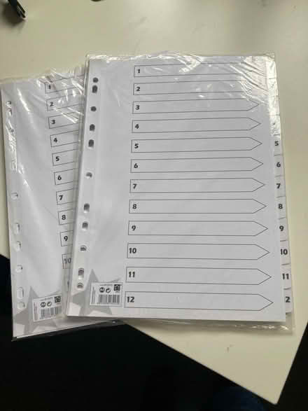 Photo of free 2 packets of page dividers (Gwaelod-y-Garth (CF15)) #1
