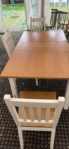 Photo of free Extending table and 3 chairs (AB15) #2