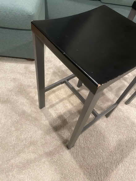 Photo of free Two black stools (Southeast DC (Southeast DC (near JBAB)) #3