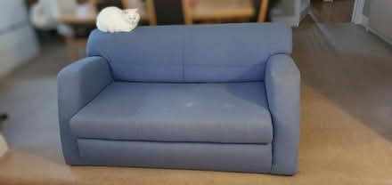 Photo of free 2 person sofa bed, blue (Kings Langley) #2