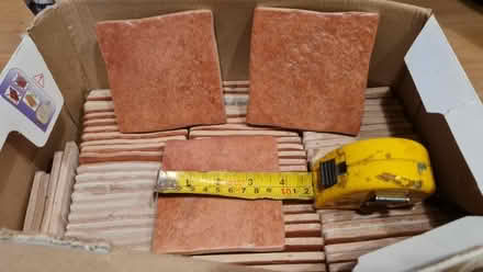 Photo of free 10cm brown tiles (Brockenhurst SO42) #1