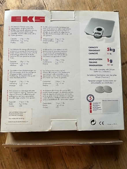 Photo of free Electronic kitchen scales, boxed (Radstock) #3