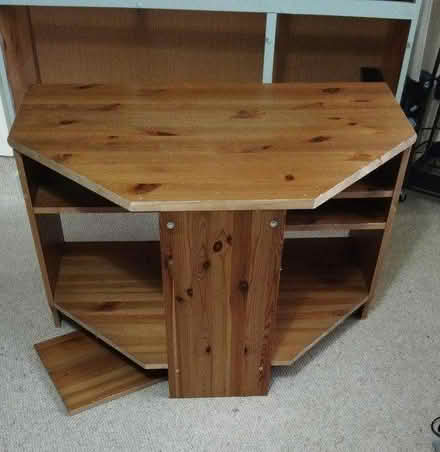 Photo of free Wooden corner TV unit (Bicton Heath SY3) #2