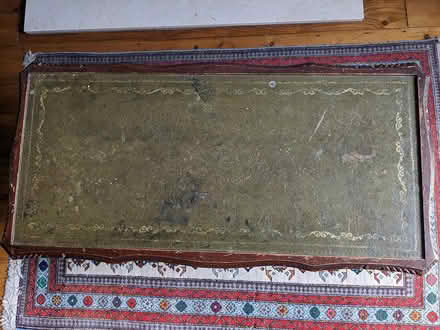 Photo of free leather topped table (West Acton W3) #1