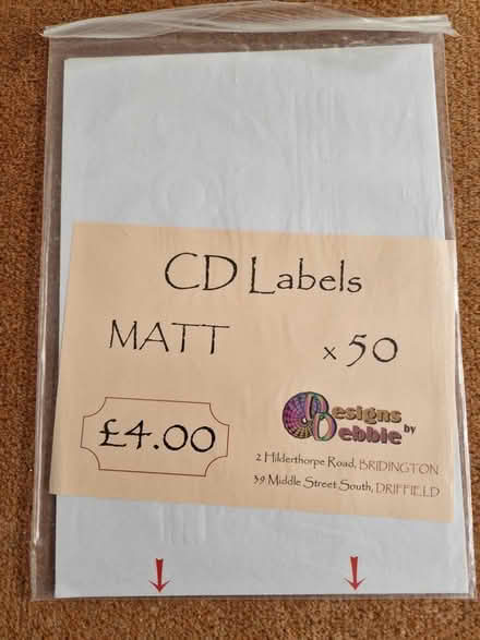 Photo of free CD Printable Labels (Driffield YO25) #1