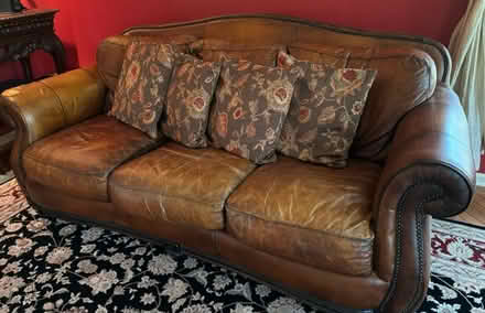 Photo of free Leather Sofa (Medford, NJ) #1