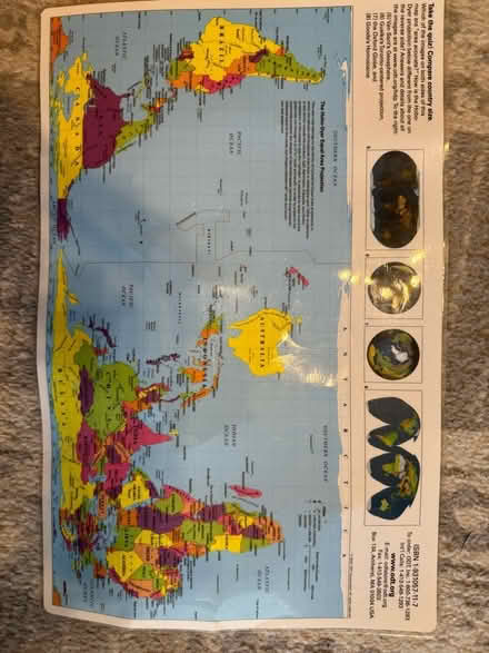 Photo of free World map placemat (NW DC — 20011) #1
