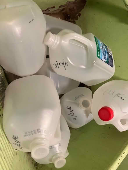 Photo of free 8 clean empty gallon jugs (Dempster and Edens) #1