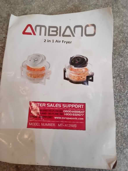 Photo of free Halogen oven (Orleton SY8) #2
