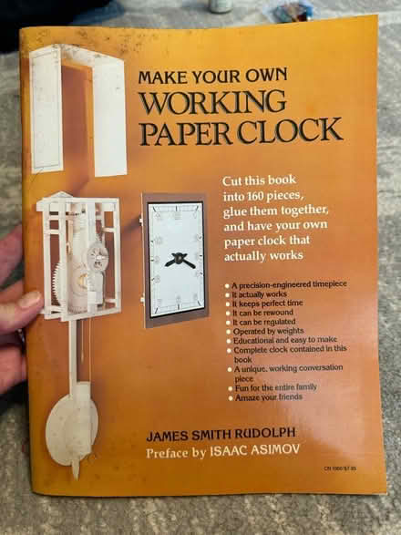 Photo of free DIY working paper clock (NW DC — 20011) #1