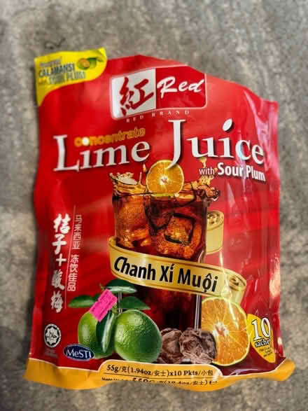 Photo of free Lime juice/sour plum pouches (NW DC — 20011) #1