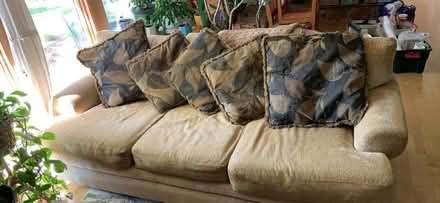 Photo of free Comfy brown couch (Chesterfield) #1