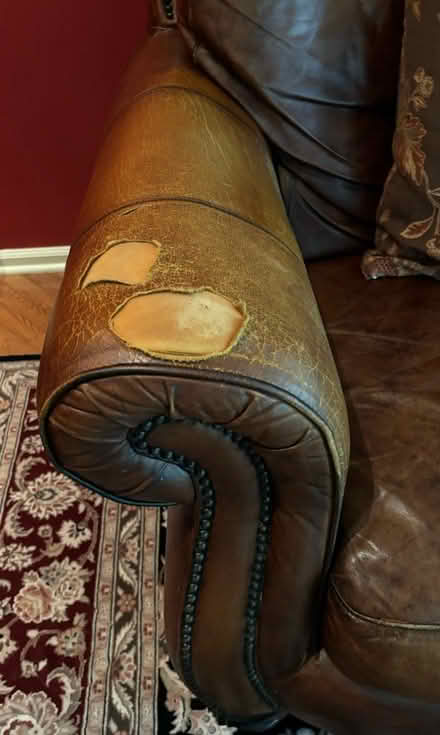 Photo of free Leather Sofa (Medford, NJ) #2