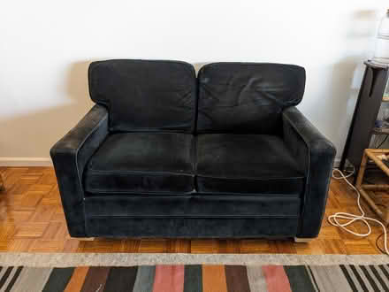 Photo of free Velvet loveseat (Jersey City (Jersey City (Paulus Hook)) #2