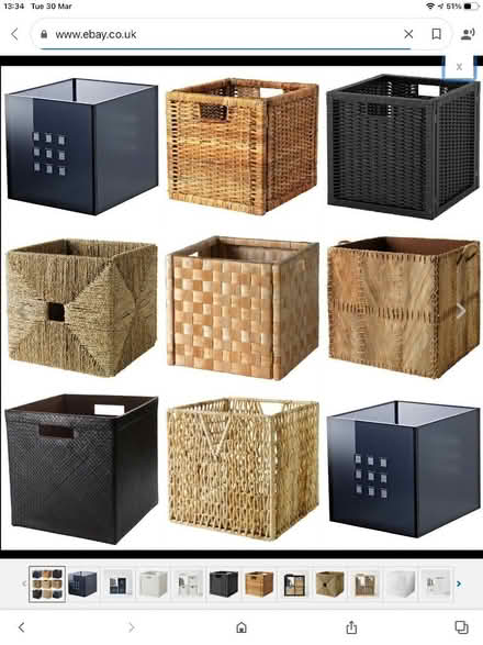 Photo of IKEA cube baskets (Tarvin CH3) #2