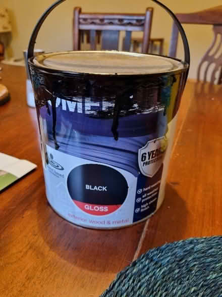 Photo of free Black gloss exterior paint (Stroud GL5) #1