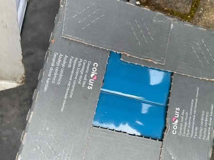 Photo of free Boxes of tiles (blue/ grey mix) (Lincoln (LN6)) #1