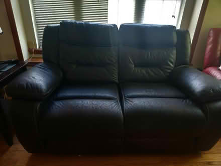 Photo of free Leather sofa and loveseat recliners (Northern Albemarle) #2