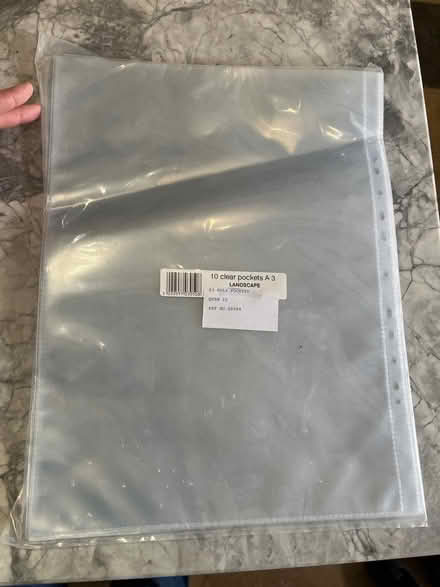 Photo of free A3 pockets (Middle Barton OX7) #1