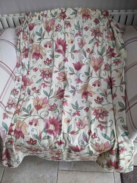 Photo of free 6 curtains (3 pairs) & 6 tiebacks (Cranleigh) #1