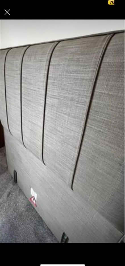 Photo of free Grey fabric single headboard (HD4) #2