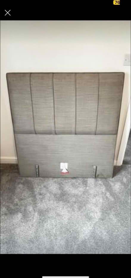 Photo of free Grey fabric single headboard (HD4) #1