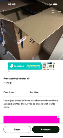 Photo of free Wardrobe moving boxes (WF1) #1