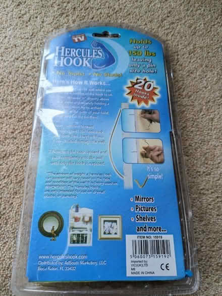 Photo of free Wall Hooks for Plasterboard Walls (University Area RG6) #2