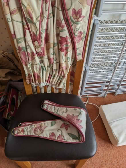 Photo of free 6 curtains (3 pairs) & 6 tiebacks (Cranleigh) #2