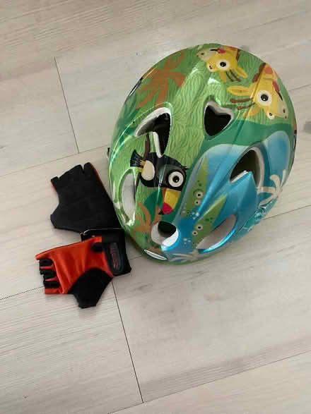Photo of free Baby cycle helmet and gloves (South Reading RG2) #1