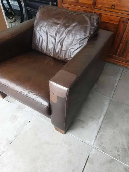 Photo of free Brown leather armchair (Northolt UB5 6) #2