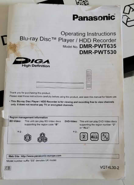 Photo of free Blu-ray disc player/HDD recorder (Bridge Of Earn PH2) #2