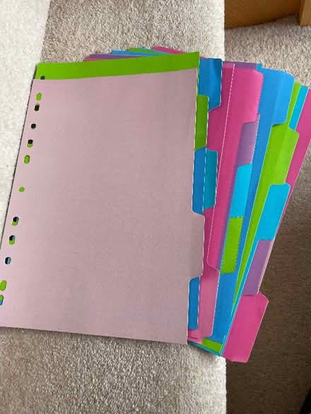 Photo of free File dividers / Display book pockets (20) (Ware SG12) #1