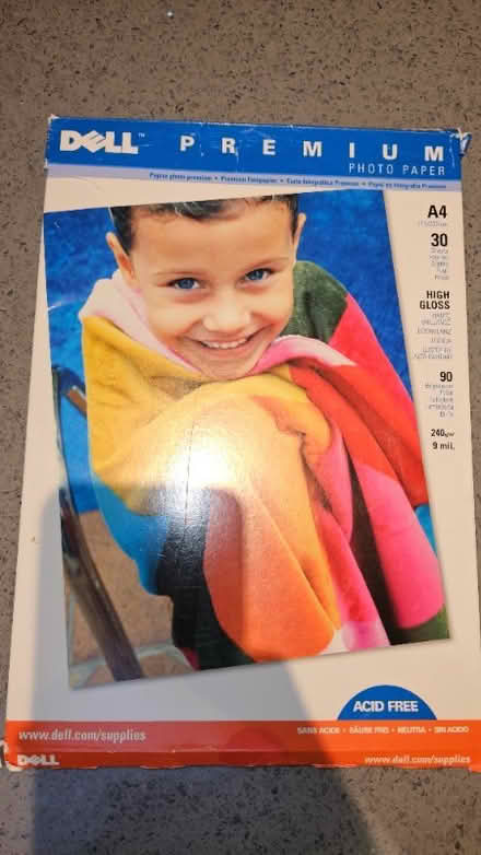 Photo of free Box of printer photo paper (Buggs Bottom RG4) #1