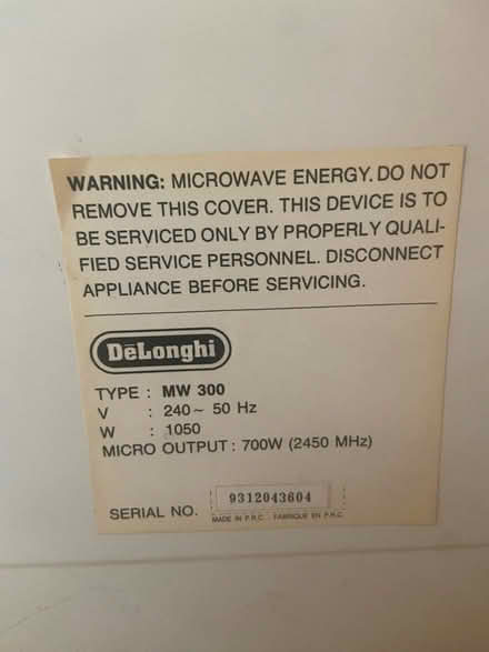 Photo of free Microwave (Dun Laoghaire) #4