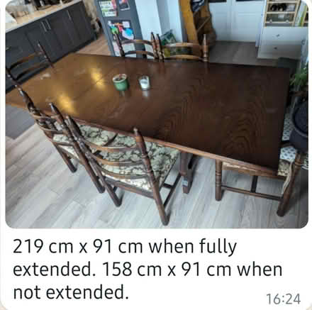Photo of free Dining table and chairs (Aldcliffe) #1