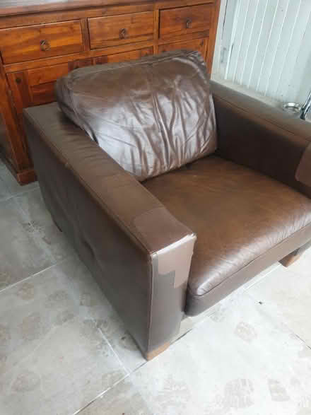 Photo of free Brown leather armchair (Northolt UB5 6) #3