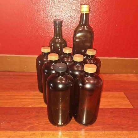 Photo of free Clean amber bottles (Rainier Beach, Seattle) #1