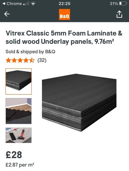 Photo of free Underlay for laminate flooring (Paignton) #1