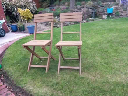 Photo of free Folding garden chairs x2 (Chorley PR7) #1