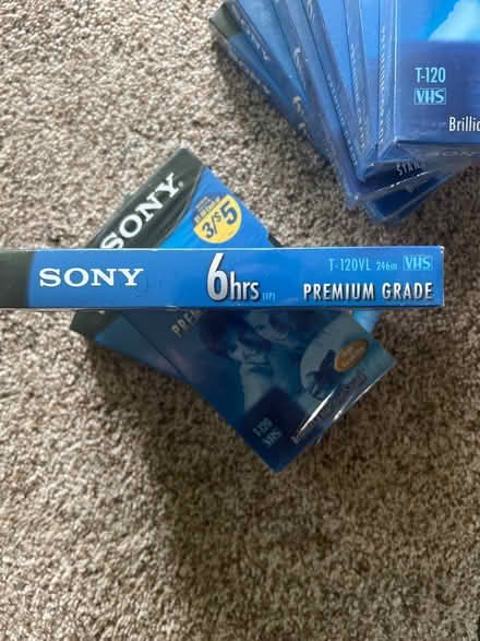 Photo of free (13) individual SONY T-120VL VHS (Pittsford) #3